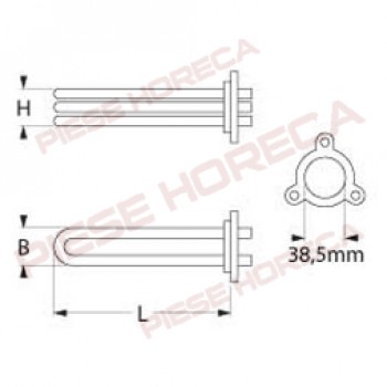 Rezistenta masina de spalat vase WHIRLPOOL SILANOS HORECA SELECT